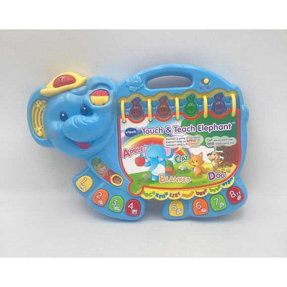 Vtech Touch and Teach Elephant - Learning Educational Toy Numbers Alphabet Songs - Picture 1 of 1